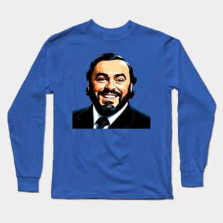 Luciano Pavarotti Long Sleeve T-Shirt